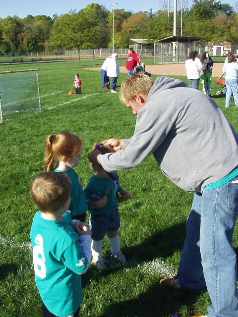Abigail has to take her 'lips' to every game! She also received a medal!!