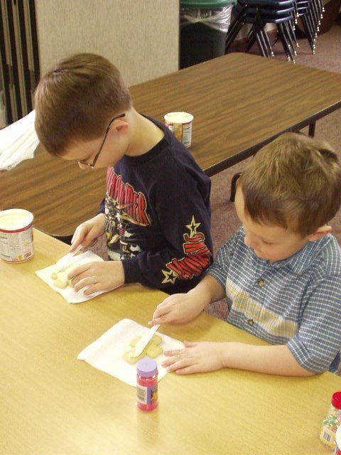 We had fun decorating our cookies :)