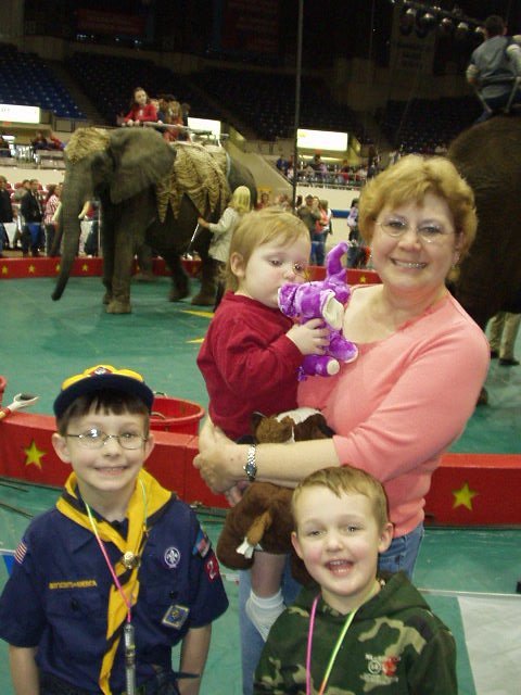 This is OUR picture with the elephants :) We saved $25 :) lol