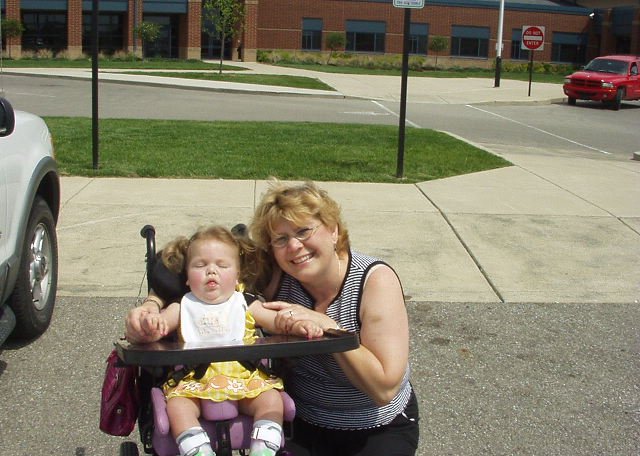 Mamaw and Mary hanging out before we leave the school for the last time :)