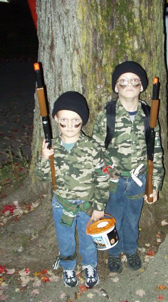 Medic Elijah A. Harris and Sgt. Timothy R. Harris ready for Operation C.A.N.D.Y.!!