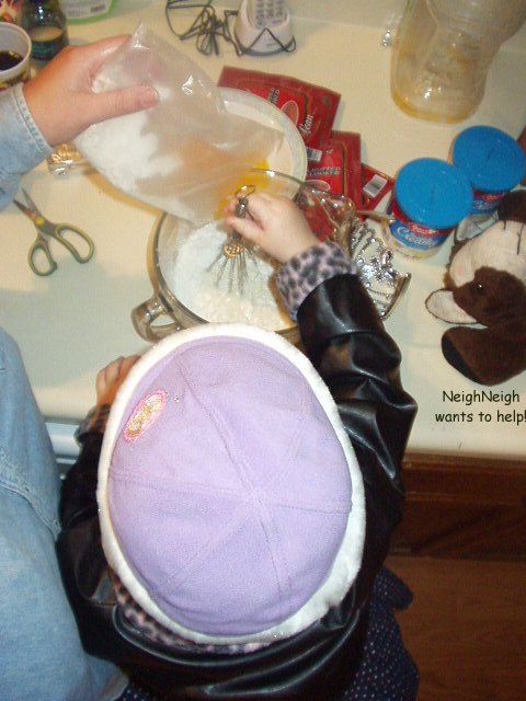 Abigail is such a big helper!