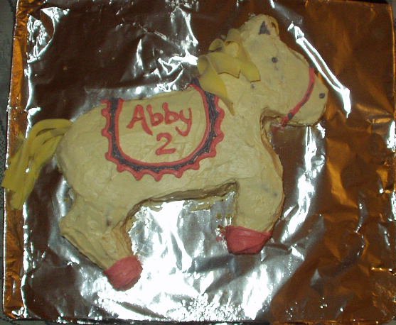 So, it turned out a little out of shape...but, Abigail LOVED it and that is what matters!