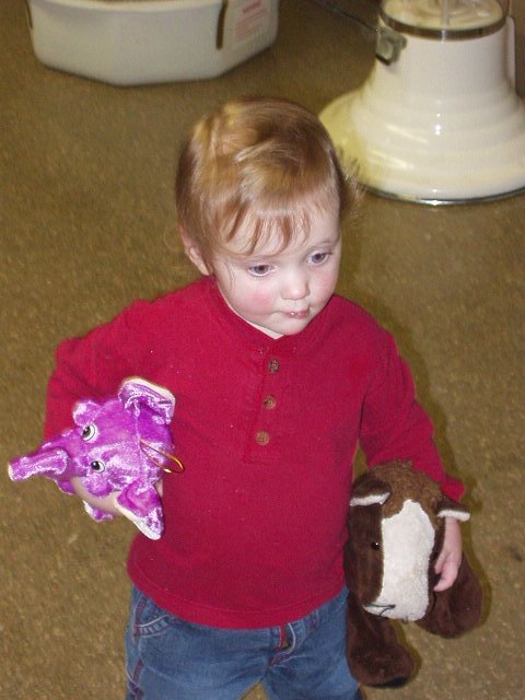 Abigail named her elephant from the circus "Ellie" :)  (I'm not sure if that is how she is spelling it :P)