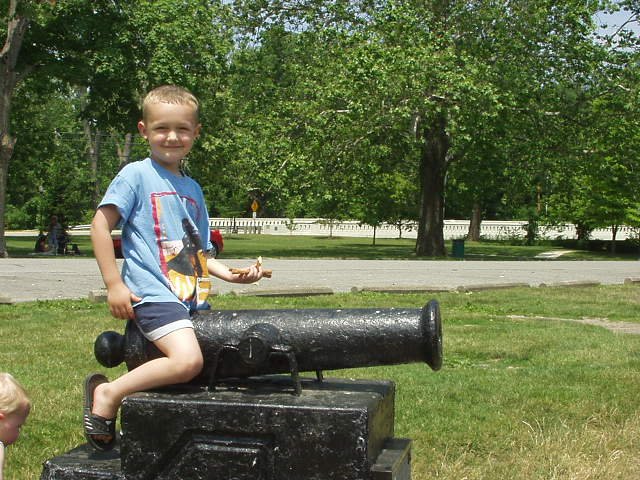 I'm not sure this is how the military used a cannon :P