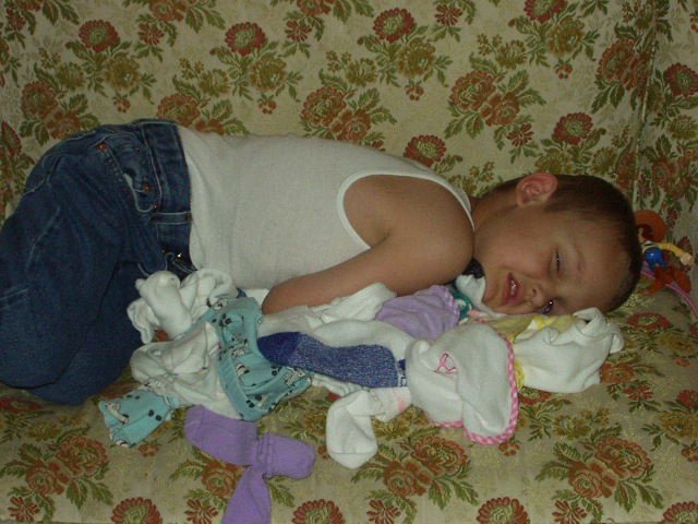 At this age...I don't believe that school is painful!?! He has a "you're kidding me" look on his face!