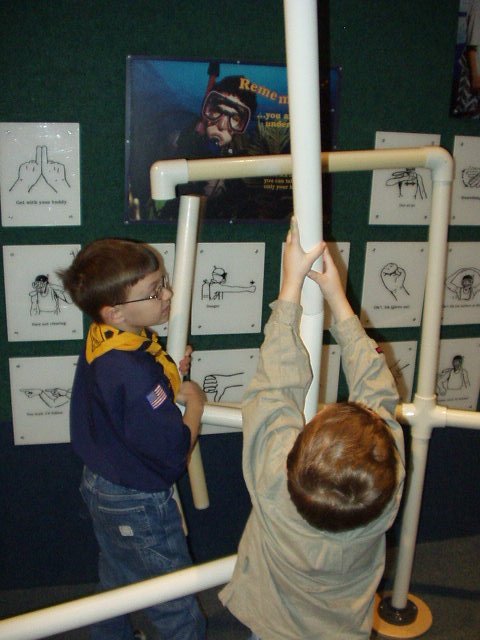 The boys said they were building a frame for a house?? I thought it had to do with water? LOL