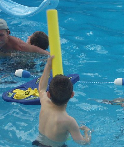 Get him Tim!!! Tim had a blast shooting water at everyone!