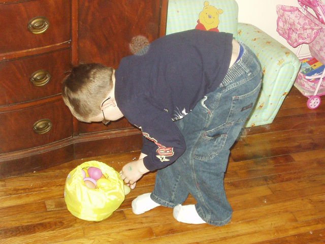 Timothy found a lot of eggs...even at home!