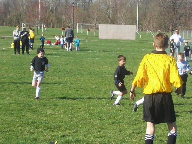 Timothy had a blast during his first Soccer game :)