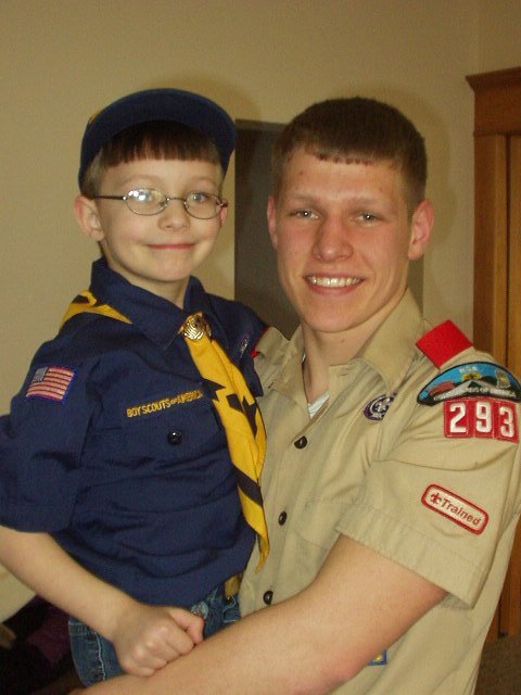 I thought this was a good picture of Timothy and Uncle Bruce :)