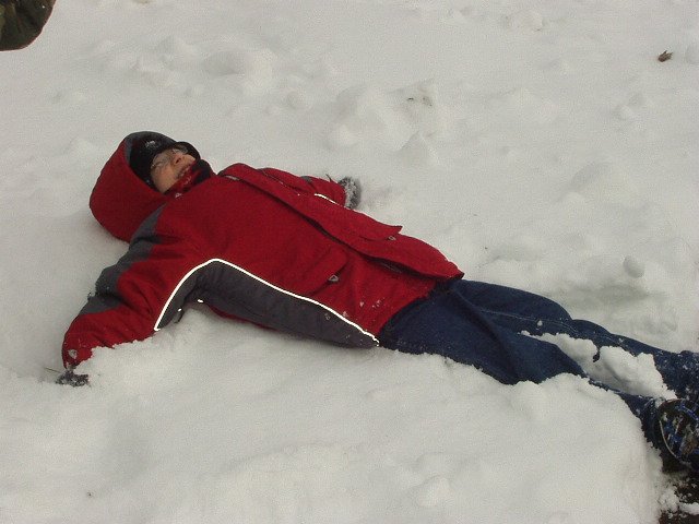 Timothy has decided he is going to sleep outside :P