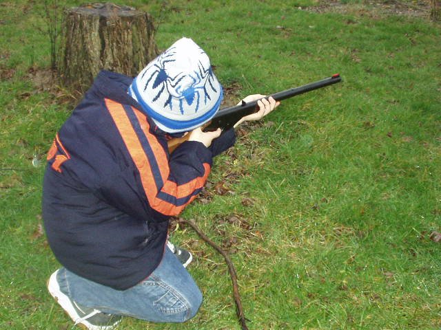 It's easier to shoot down here :)