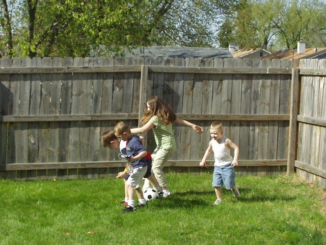 I think Alex is trying to steal the ball from Timothy?? maybe?