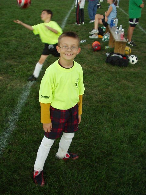 Timothy's soccer team won the first Tournament!!!!