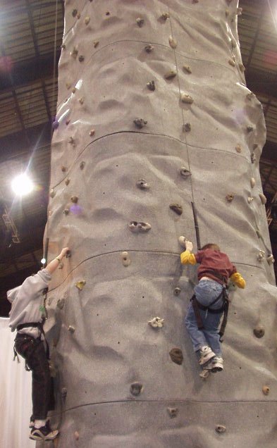 Timothy almost made it to the top!!