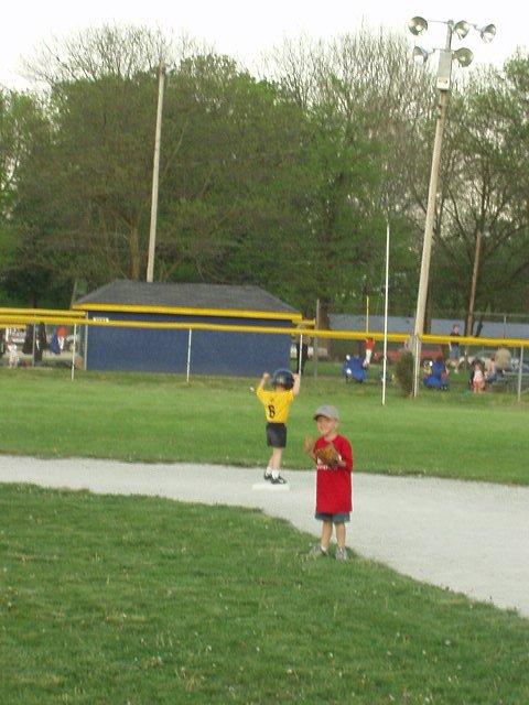 I made it to second base!!! (nice little dance)