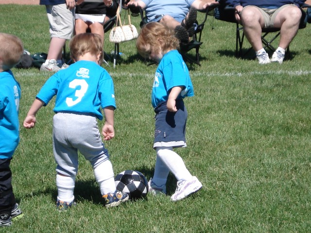 They play with such enthusiasm at this age.