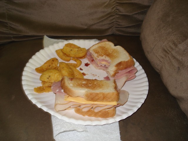 Timmy loves Club Sandwiches.