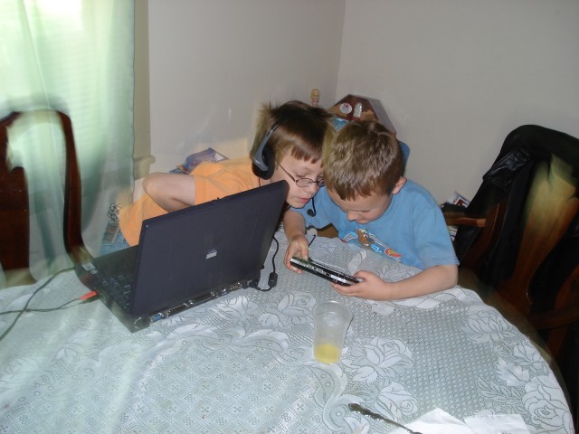 Elijah says: "Hey Timmy, check this out!"