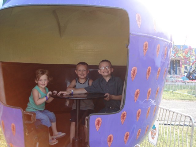Obviously Abby didn't remember the tilt-a-whirl.