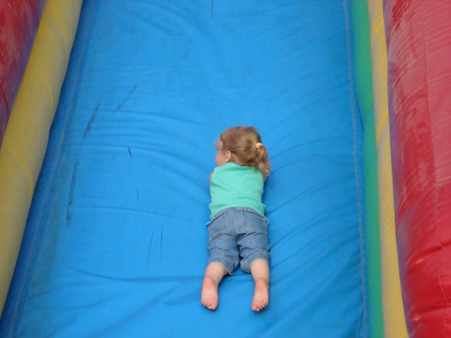 It's not as scary when you can't see the bottom.