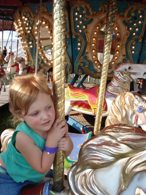 Abby looks thrilled.