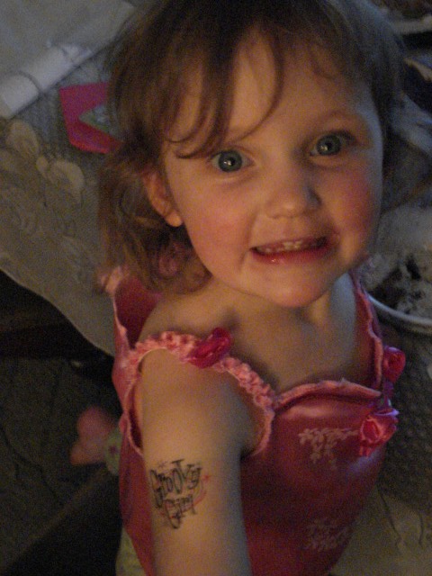 Rock on, Tattoo girl!