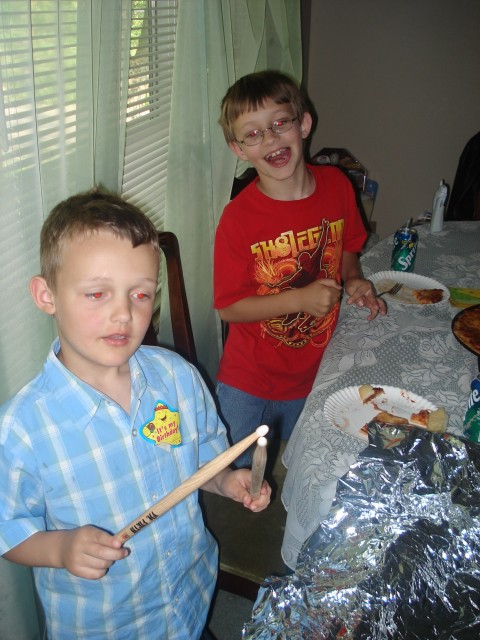 OK, maybe they're drum sticks?