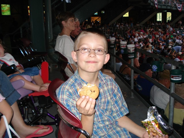 Timmy says that ice cream cookie sandwhiches are his favorite!