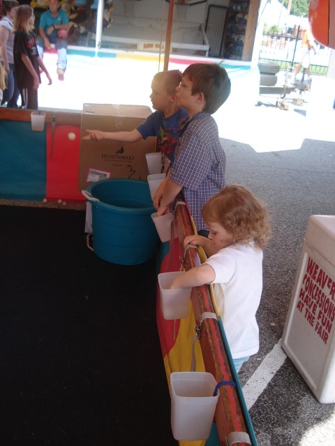 Tossing for fishies!