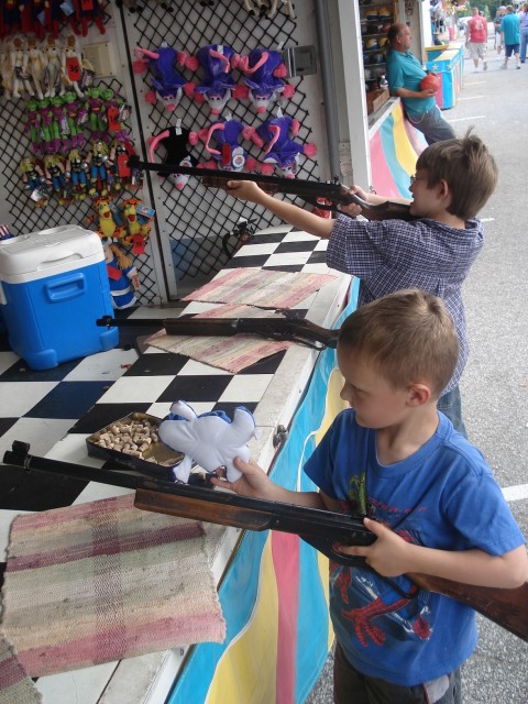 Elijah says:  Hey, would you put this frog on the shelf and let me shoot at it? :)