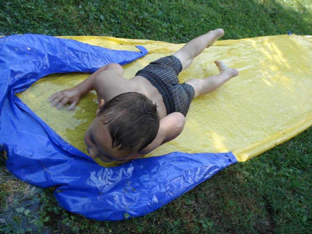 I made it on my belly!