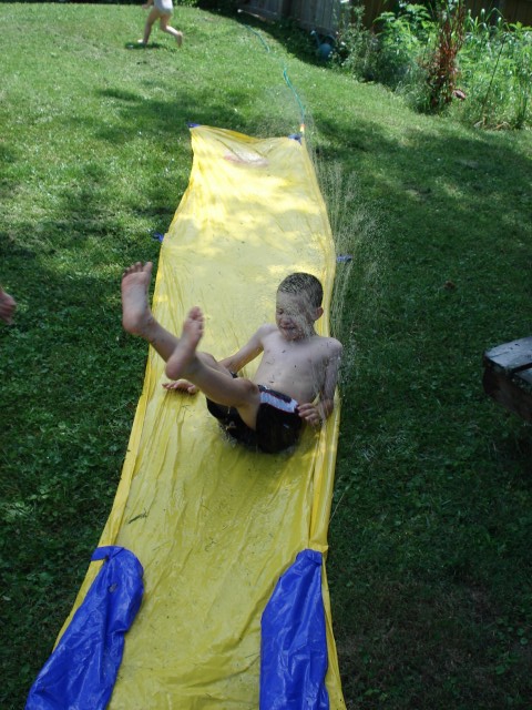 Timmy learned his lesson trying to not go on his belly.