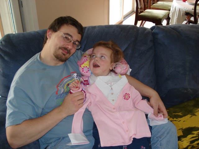 Mary loves her Daddy!