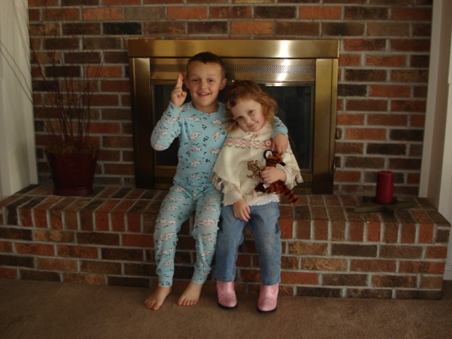 Shit, Elijah is still in his jammies.  Hmm, I'm not sure he got out of his Jammies on that day.  I have days like that.