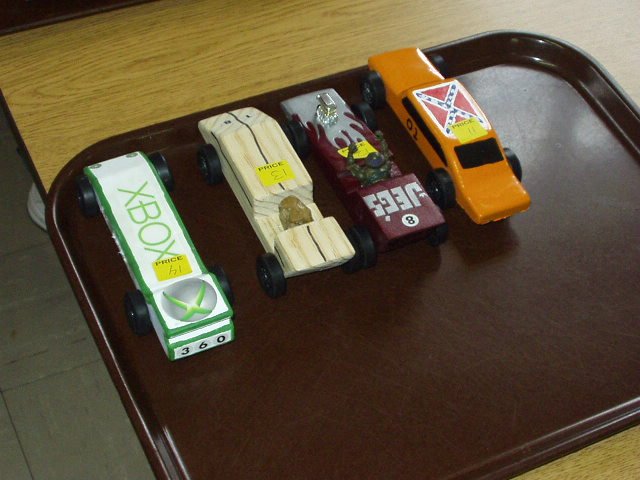 Go #14! (do you like the garage sale stickers!)