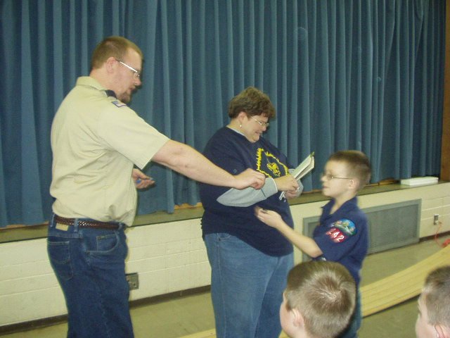Timothy has two new patches to add to his collection :)