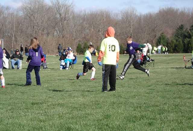 Timmy just happens to be like a foot shorter than everyone on the team.