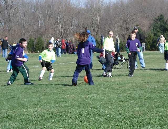 Timmy played for the first like 45 minutes.  He had to have been exhausted!