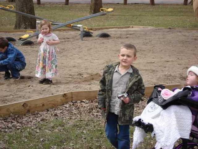 Who needs a napkin when you have a dress, right Abigail? :)