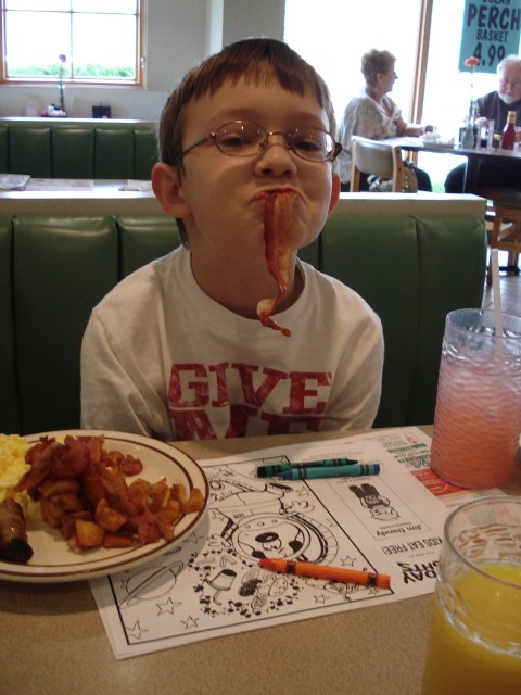 Nothing like some protein to prepare ones self for a day of gardening!