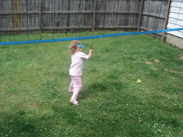 When the birdie hits the ground, always give it a good thwap to make sure that it's dead.