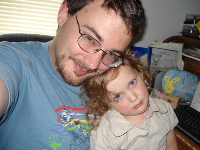 Posing all sad looking in pictures comes from Laura's side :P