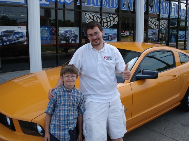 Timmy wanted a new car... I may drive it a couple times while we wait for him to get old enough.