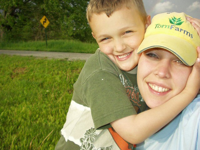 After this picture..Elijah and I both fell over! hehe