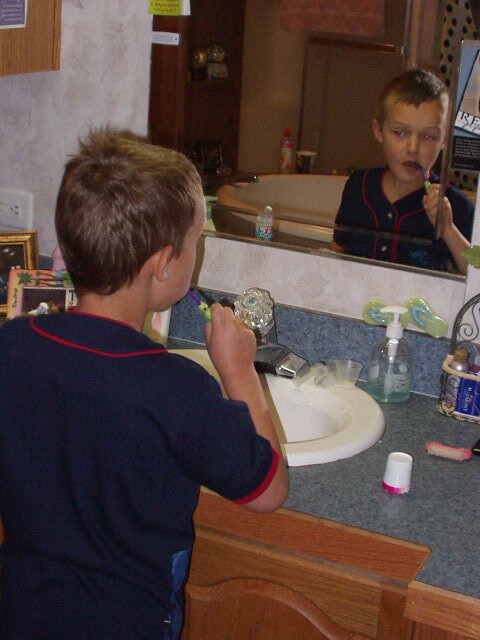 Mommy, my eyes are glowing and my hair is sticking up!