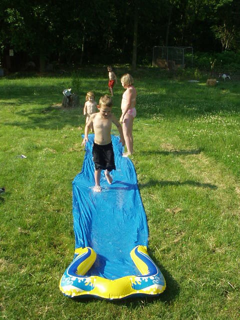 Elijah is getting a feel for the water!