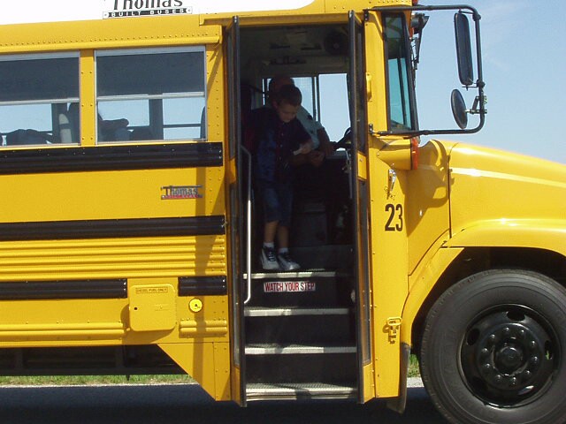 Elijah's back from his first day of school!!
