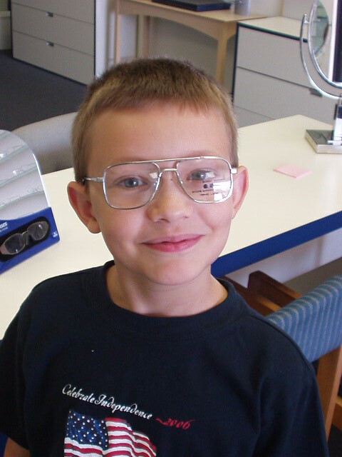 Picking glasses out for Timothy was a hoot!